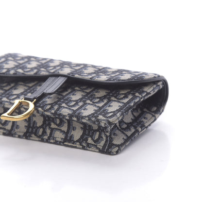 Christian Dior Oblique Saddle Belt Bag Blue 9 of 11