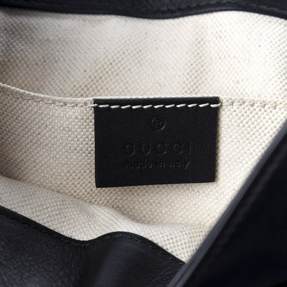 Gucci Calfskin Web GG Marmont Flap Chain Backpack Black 5 of 8