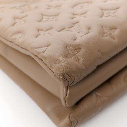Louis Vuitton Lambskin Embossed Monogram Coussin PM Taupe 12 of 12