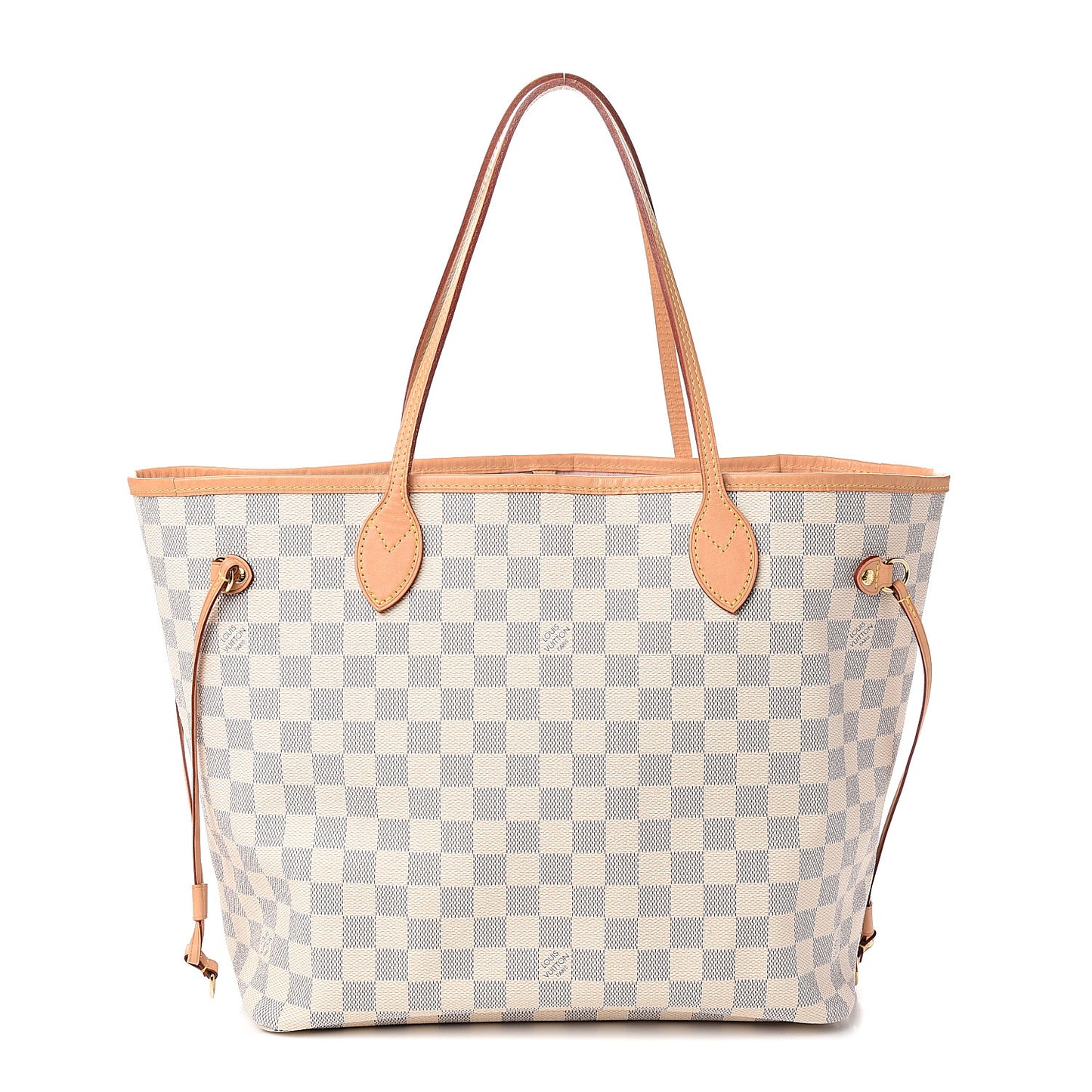 Damier Azur Neo Neverfull MM Rose Ballerine