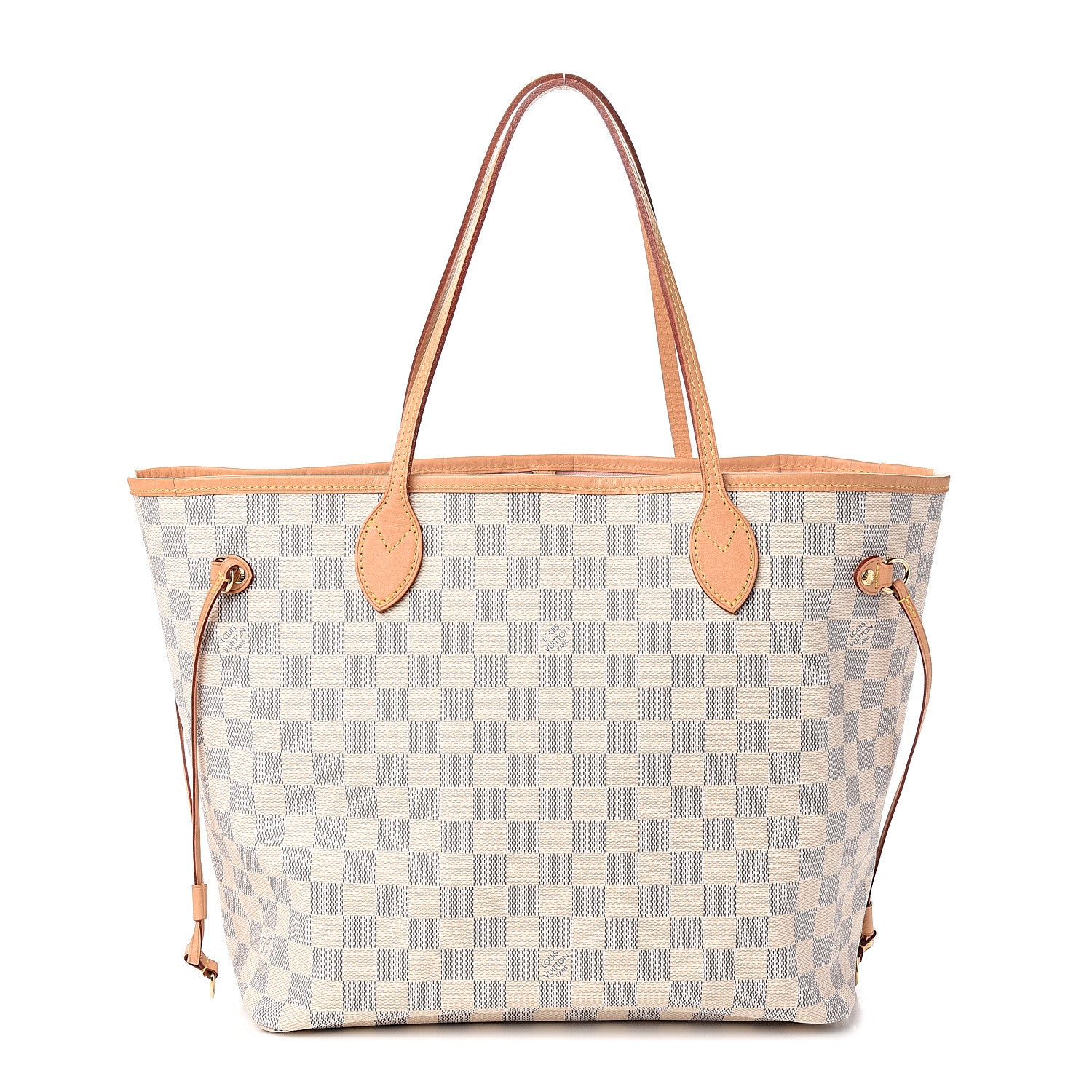 Louis Vuitton Damier Azur Neo Neverfull MM Rose Ballerine 1 of 10