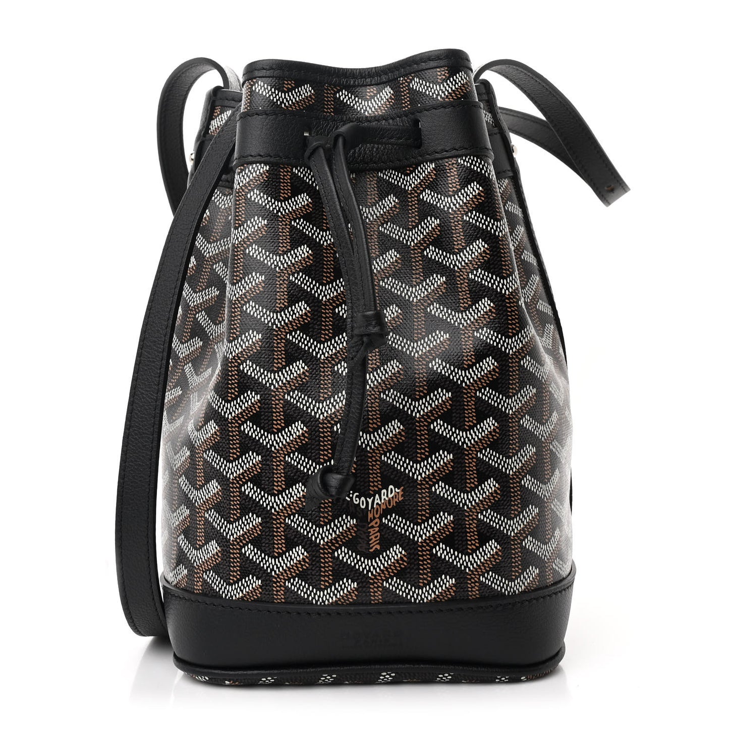 Goyardine Petit Flot Bucket Bag PM Black