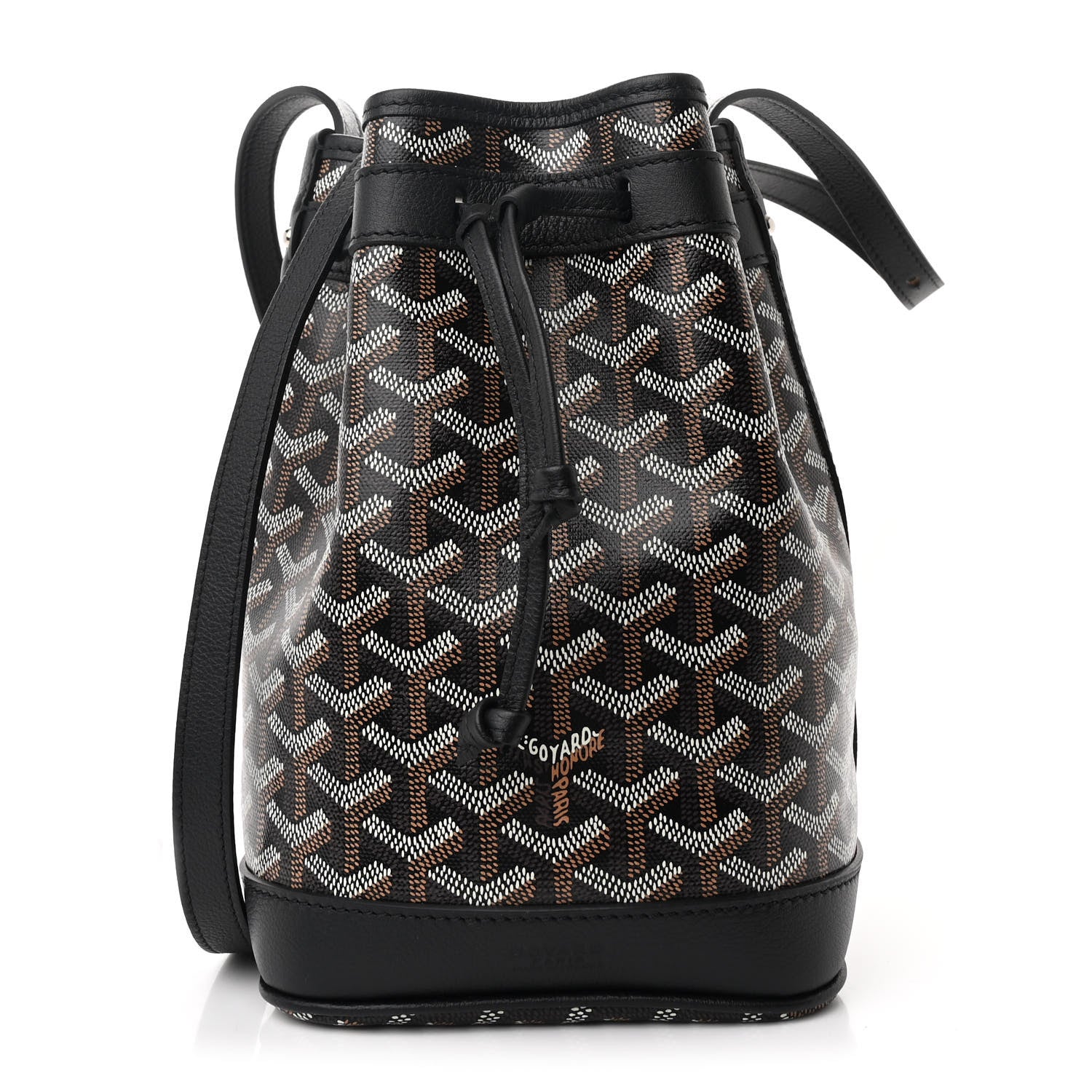 Goyard Goyardine Petit Flot Bucket Bag PM Black 1 of 10