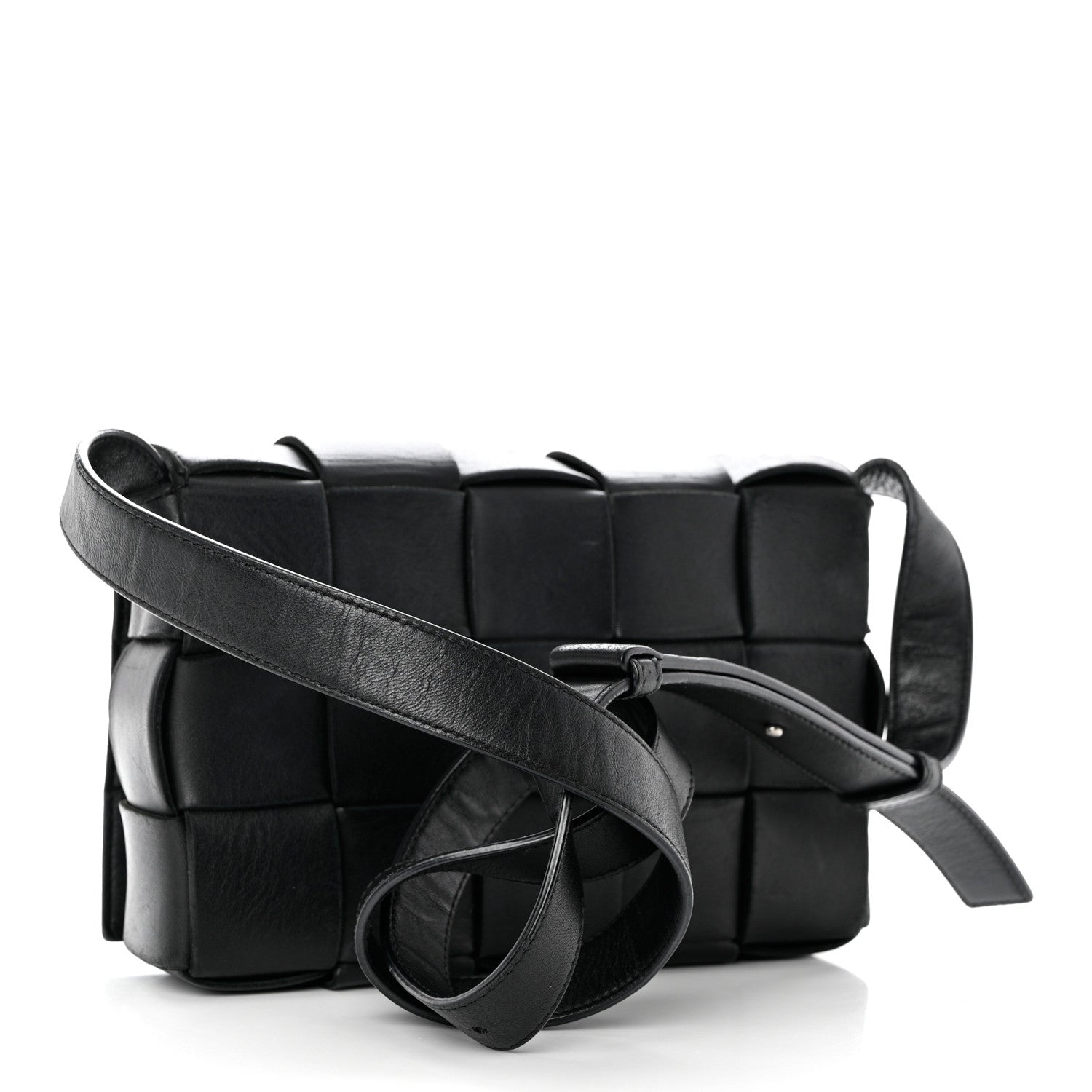 Bottega Veneta Nappa Maxi Intreccio Cassette Bag Black 3 of 11