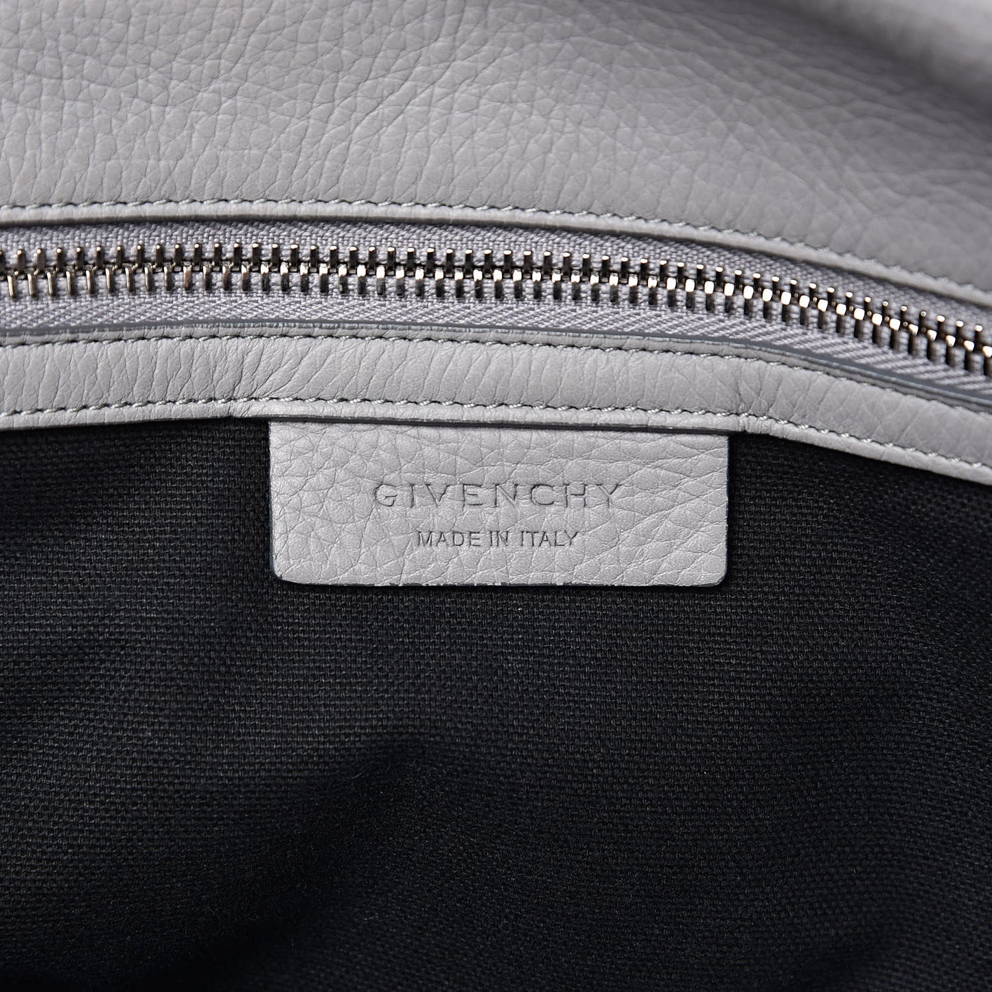 Grained Calfskin Medium Pandora Pure Flap Bag Pearl Grey