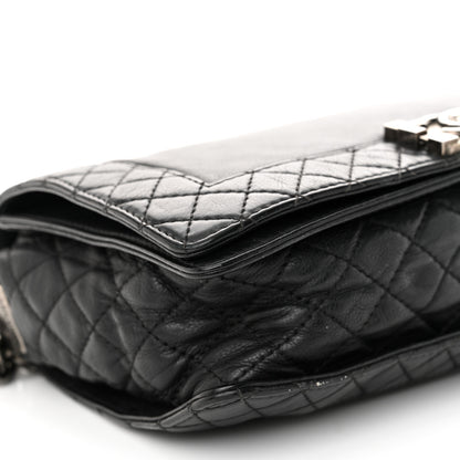 Chanel Calfskin New Medium Boy Reverso Flap Black 9 of 10