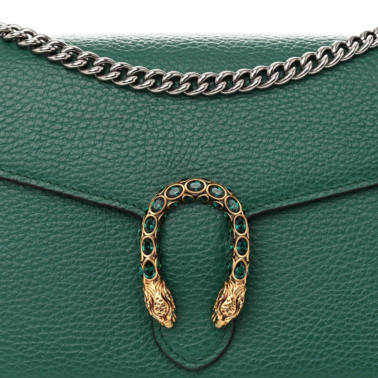 Calfskin Mini Dionysus Chain Wallet Emerald
