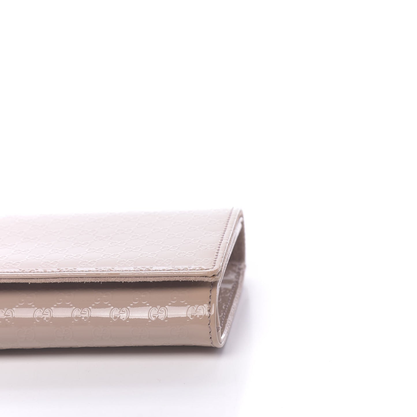 Patent Microguccissima Small Broadway Clutch Dark Cipria