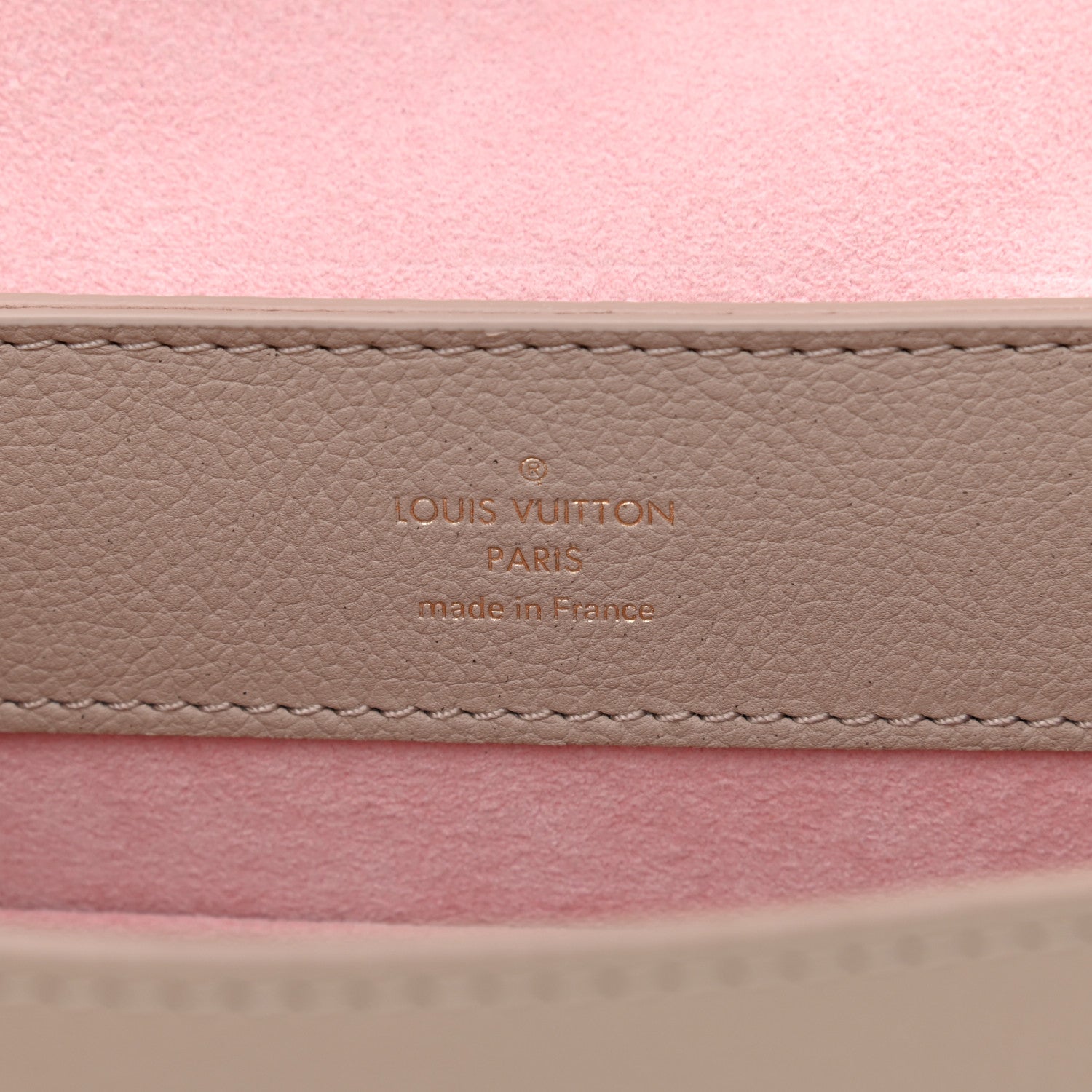 Louis Vuitton Soft Calfskin Mini Lockme Ever Greige 6 of 7