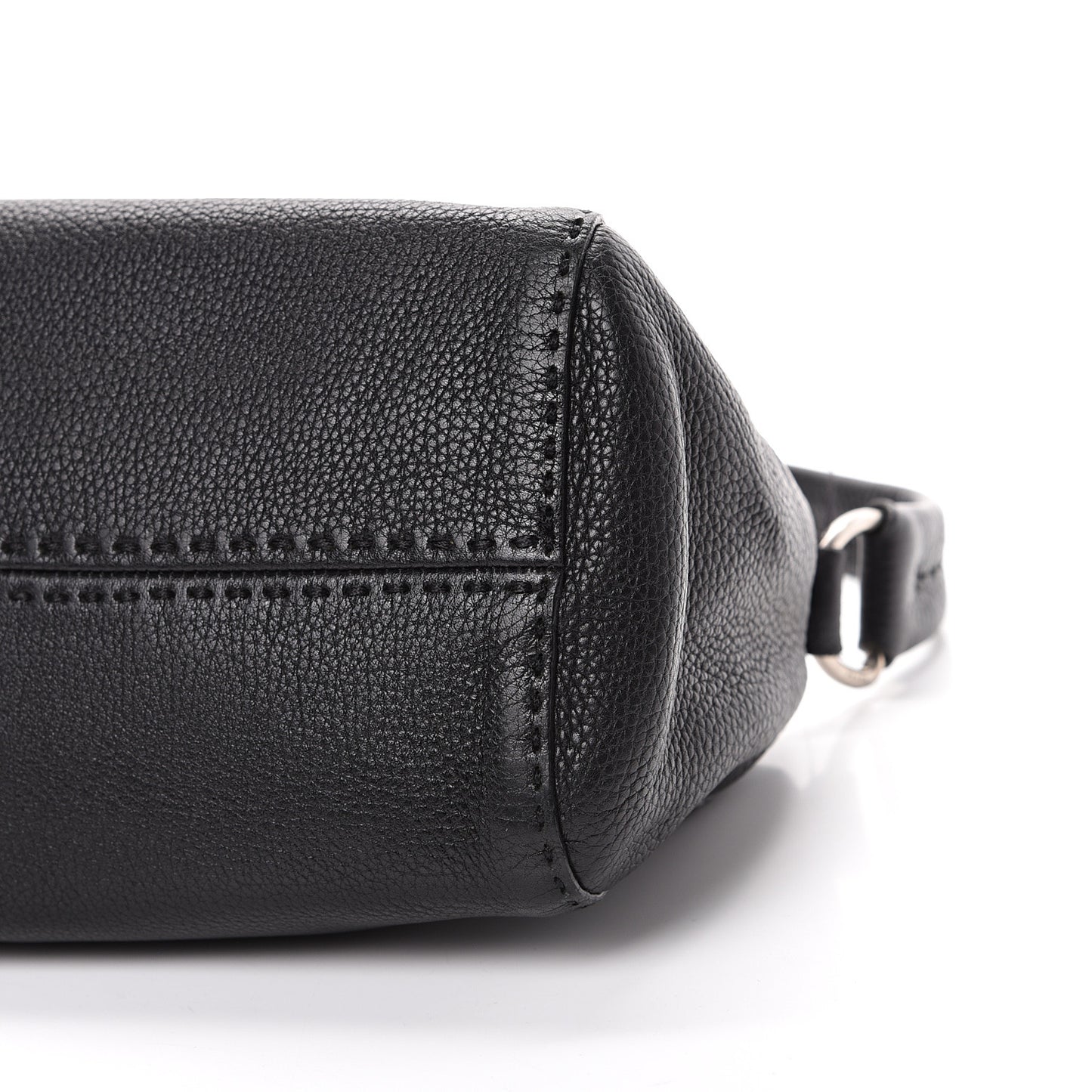 Vitello Daino Shoulder Bag Black