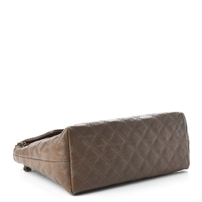 Marc Jacobs Lacquered Lambskin Baroque The XL Single Flap Truffle 4 of 9