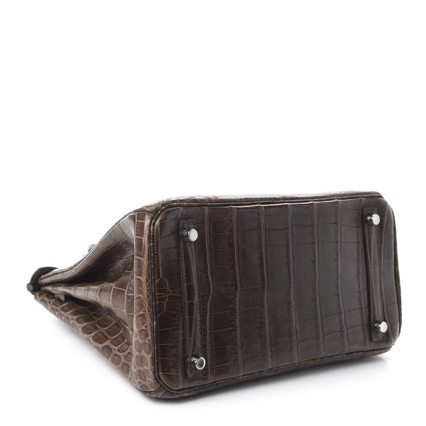 Matte Niloticus Crocodile Birkin 30 Gris Elephant