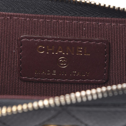Chanel Caviar Quilted Zipped Key Holder Case Black 6 of 10