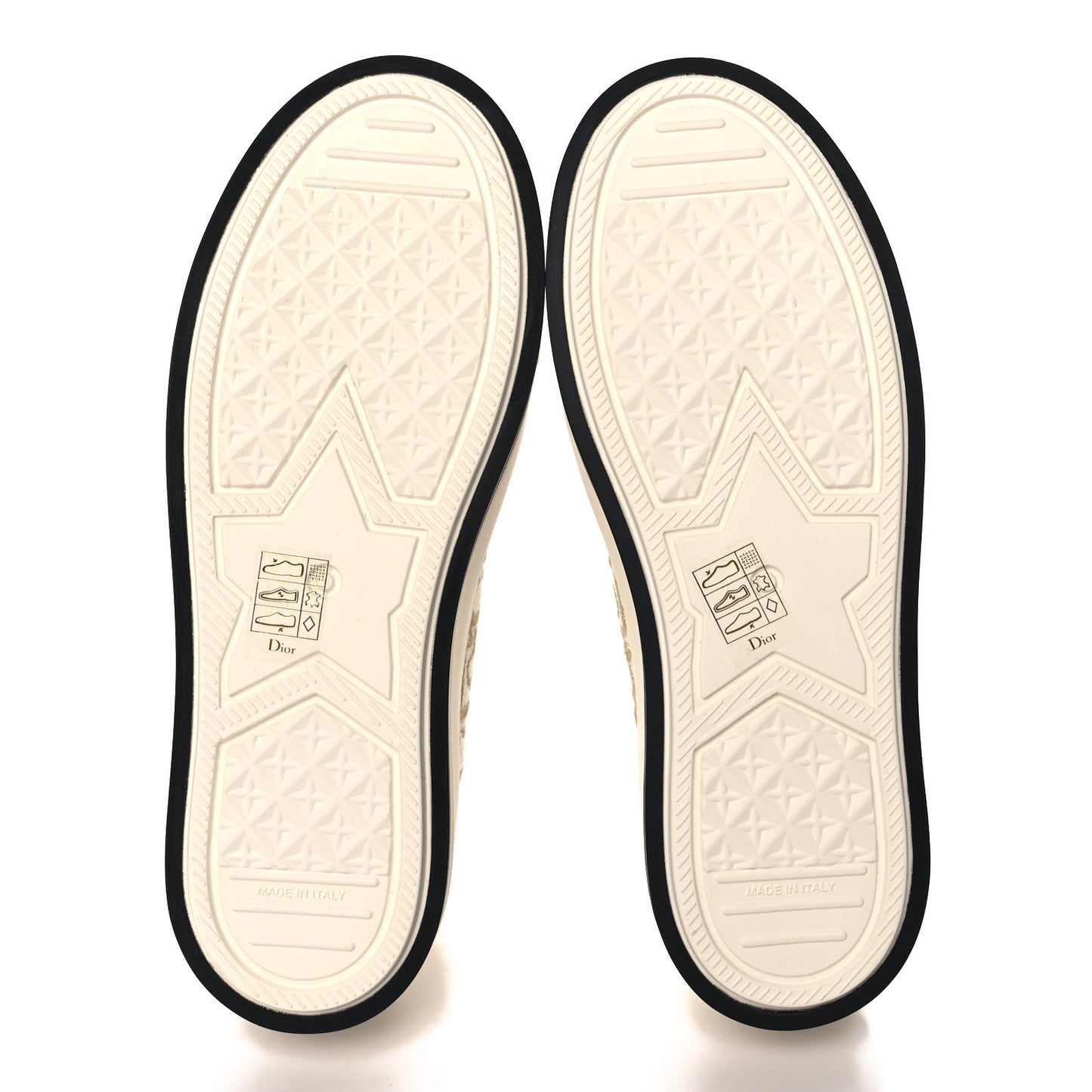 Canvas Lurex Oblique Walk'N'Dior Platform Sneakers 36 Pale Gold