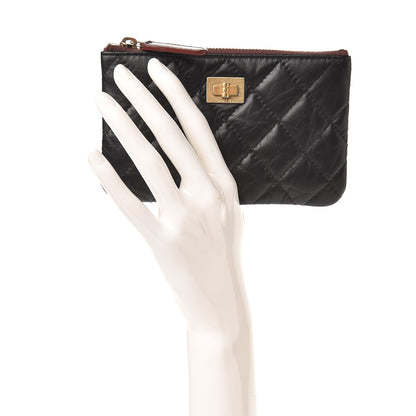 Chanel Aged Calfskin Quilted Small Reissue Cosmetic Case Black 2 of 8