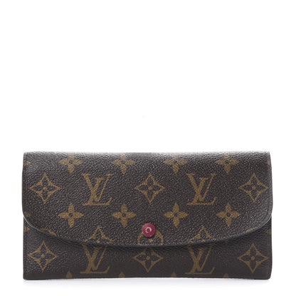 Louis Vuitton Monogram Emilie Wallet Fuchsia 1 of 12
