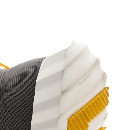 Hermes Technical Canvas Suede Goatskin Bouncing Sneakers 43 Gris Fume Jaune 11 of 13
