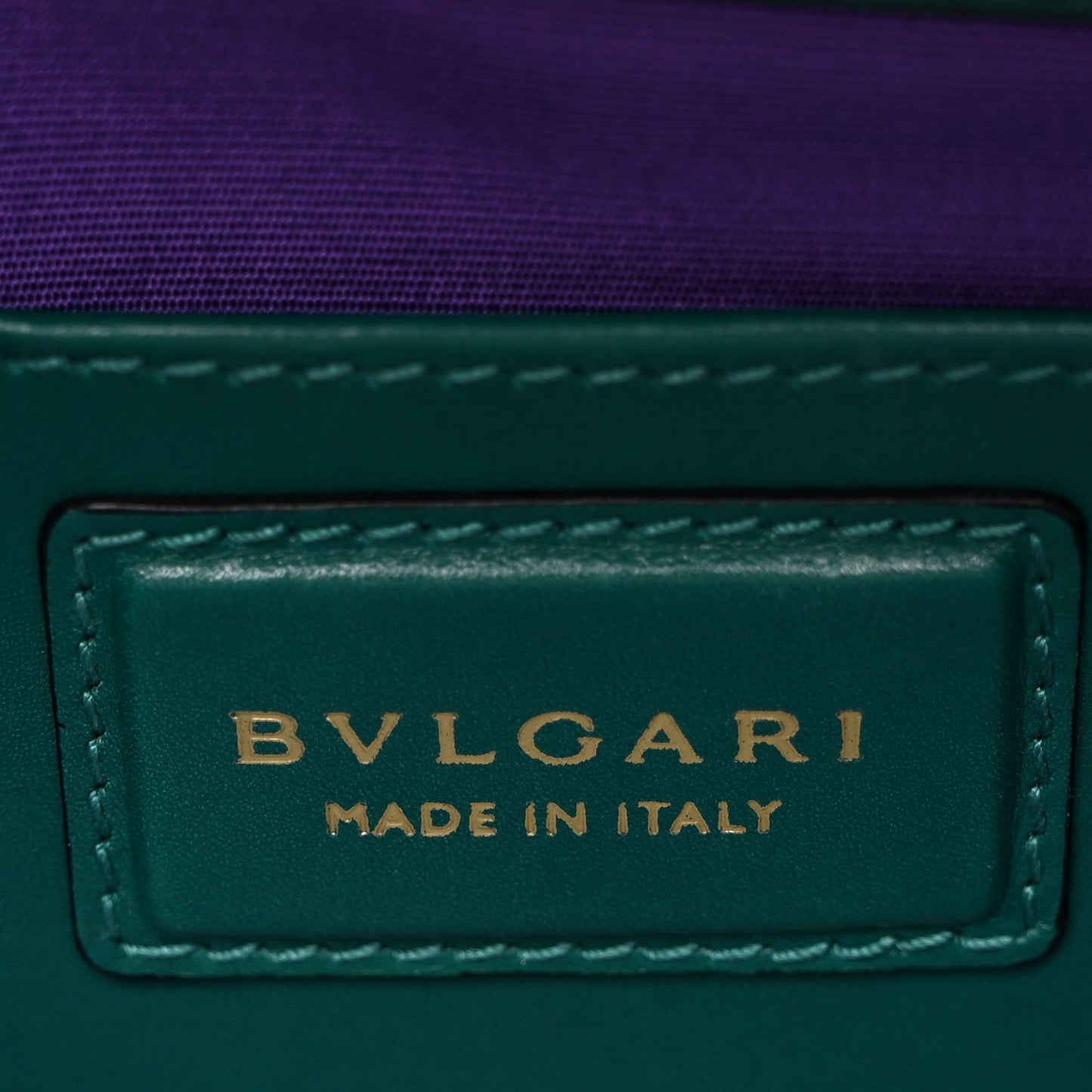 Calfskin Serpenti Forever Flap Clutch Emerald Green