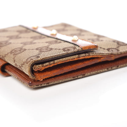Gucci Monogram Studded French Flap Wallet Brown 11 of 12