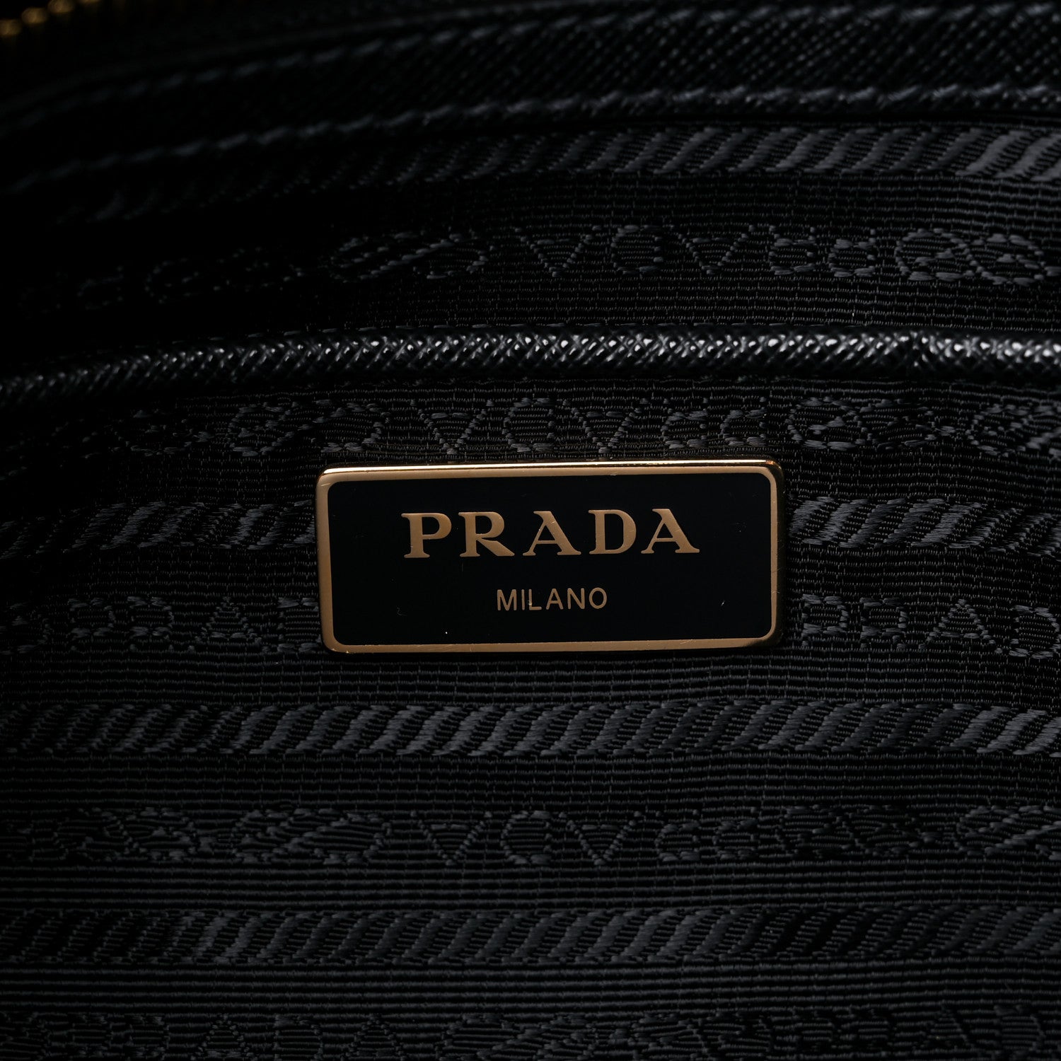 Prada Tessuto Nylon Saffiano Tote Black 6 of 7