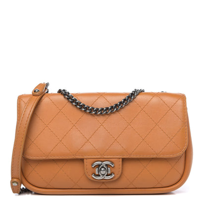 Chanel Calfskin Stitched Medium CC Sellier Flap Beige 1 of 16