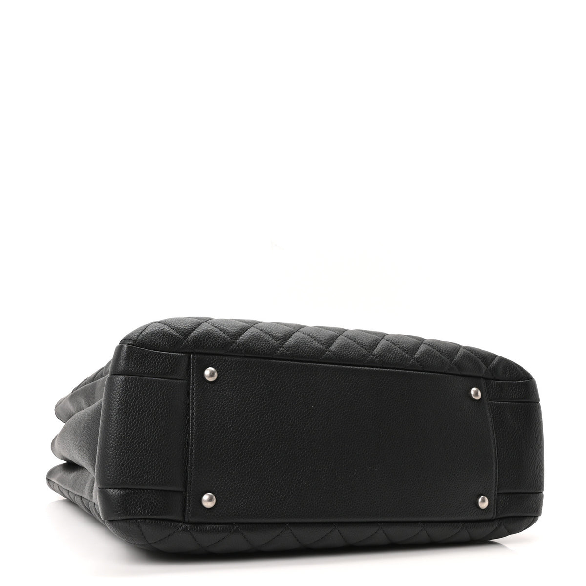 Caviar Quilted Urban Companion Shopping Tote Black