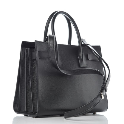 Saint Laurent Grained Calfskin Baby Sac De Jour Black 3 of 11