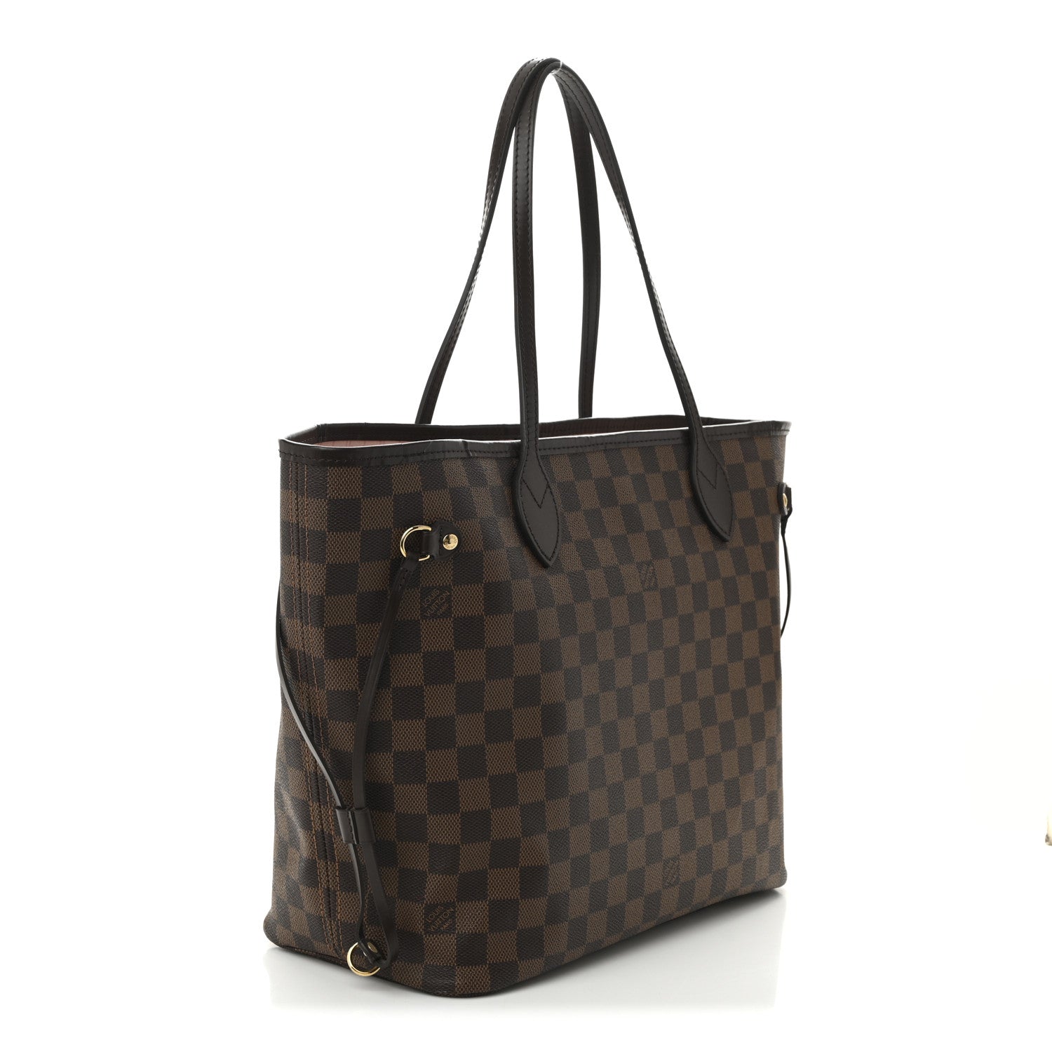 Louis Vuitton Damier Ebene Neo Neverfull MM Rose Ballerine 3 of 12