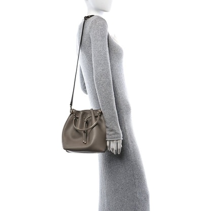 Jimmy Choo Calfskin Bon Bon Bucket Bag Taupe 2 of 11