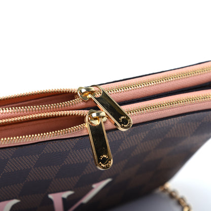 Louis Vuitton Damier Ebene Double Zip Pochette 9 of 10