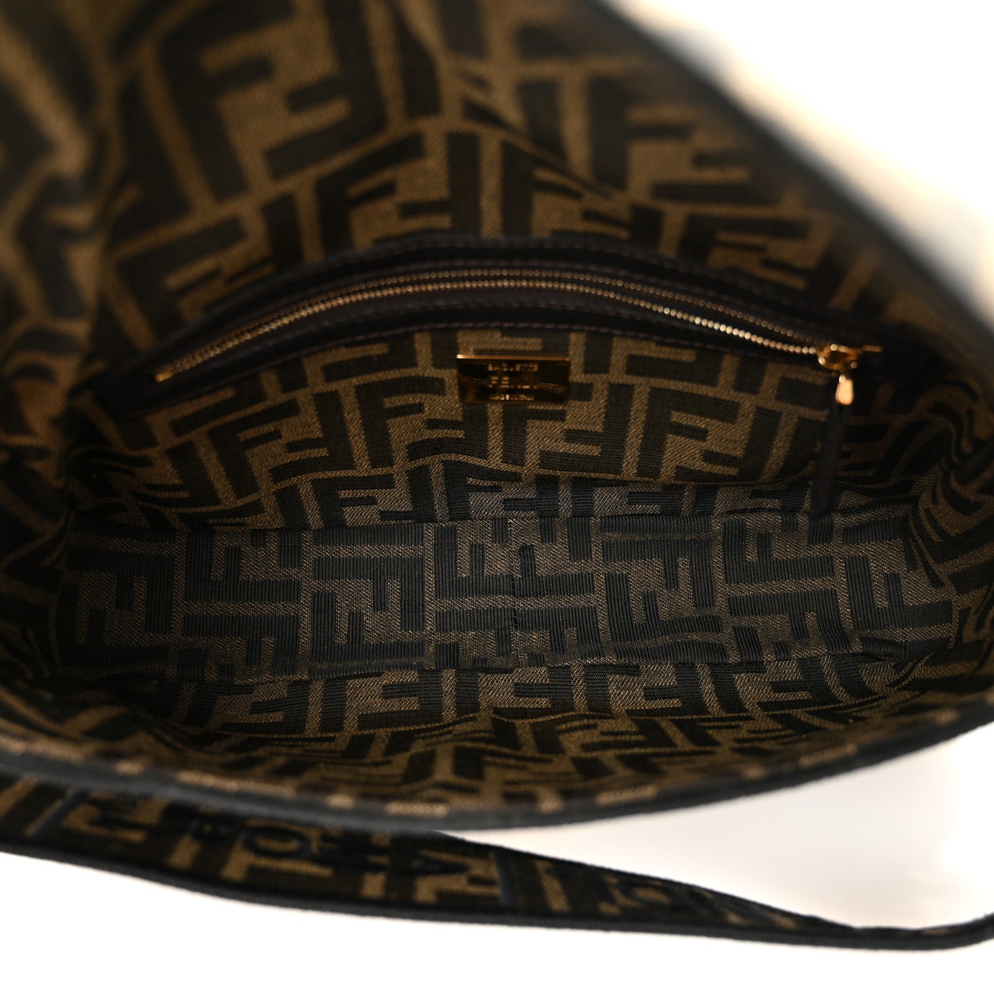Fabric Jacquard FF 1974 Medium Baguette Tobacco Moro Black