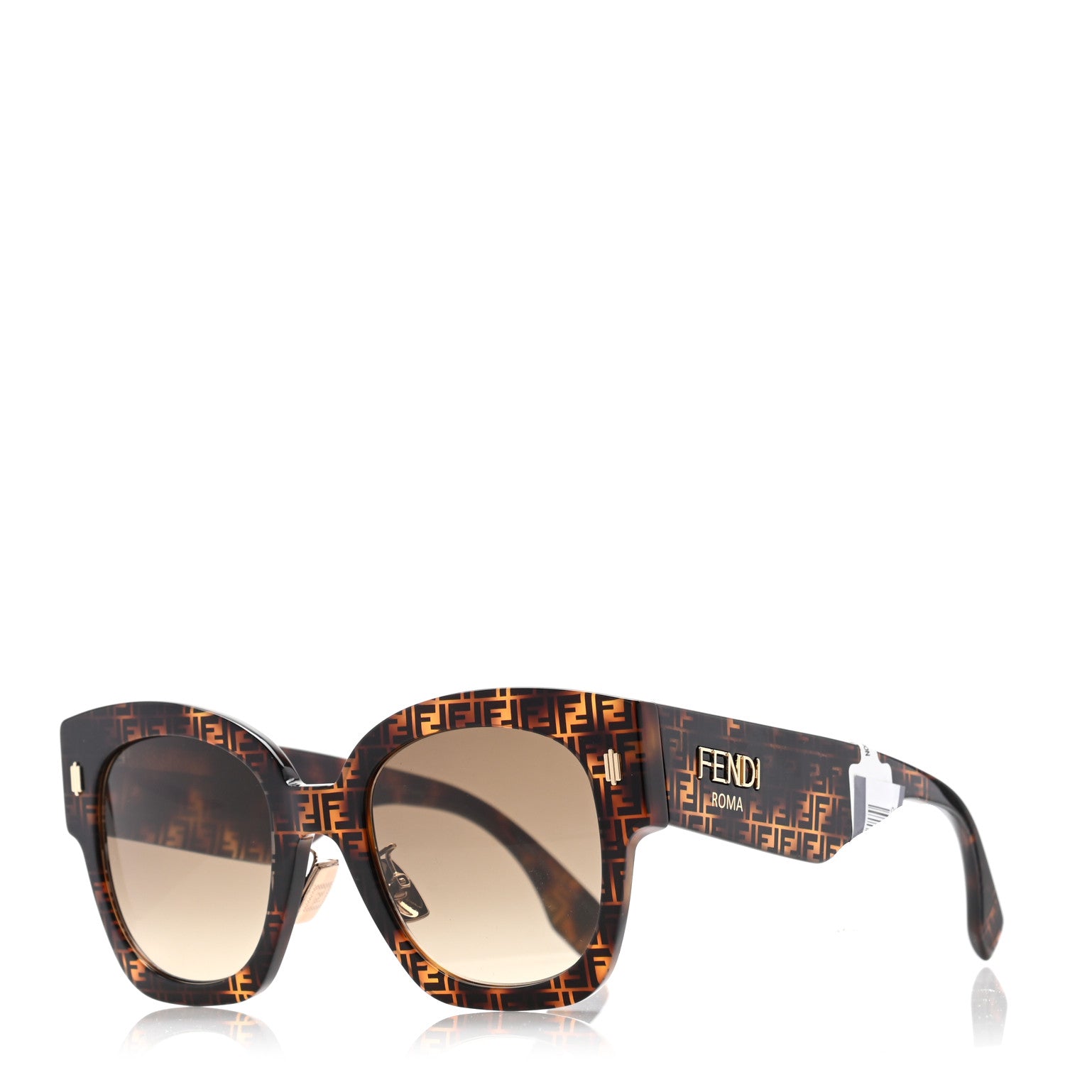 Fendi Acetate FF Sunglasses FF 0458/G/S Havana 1 of 9