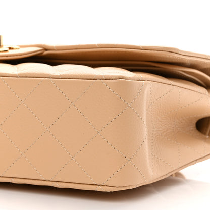 Chanel Caviar Quilted Medium Double Flap Beige Clair 10 of 12