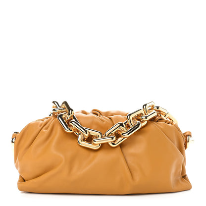 Bottega Veneta Calfskin The Pouch Chain Ocra 1 of 9