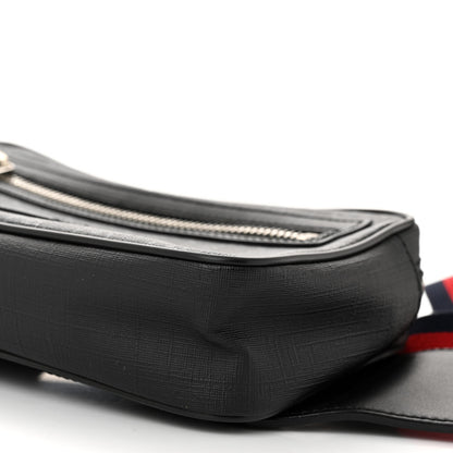 Gucci Soft GG Supreme Monogram Web Belt Bag Black Grey 10 of 10