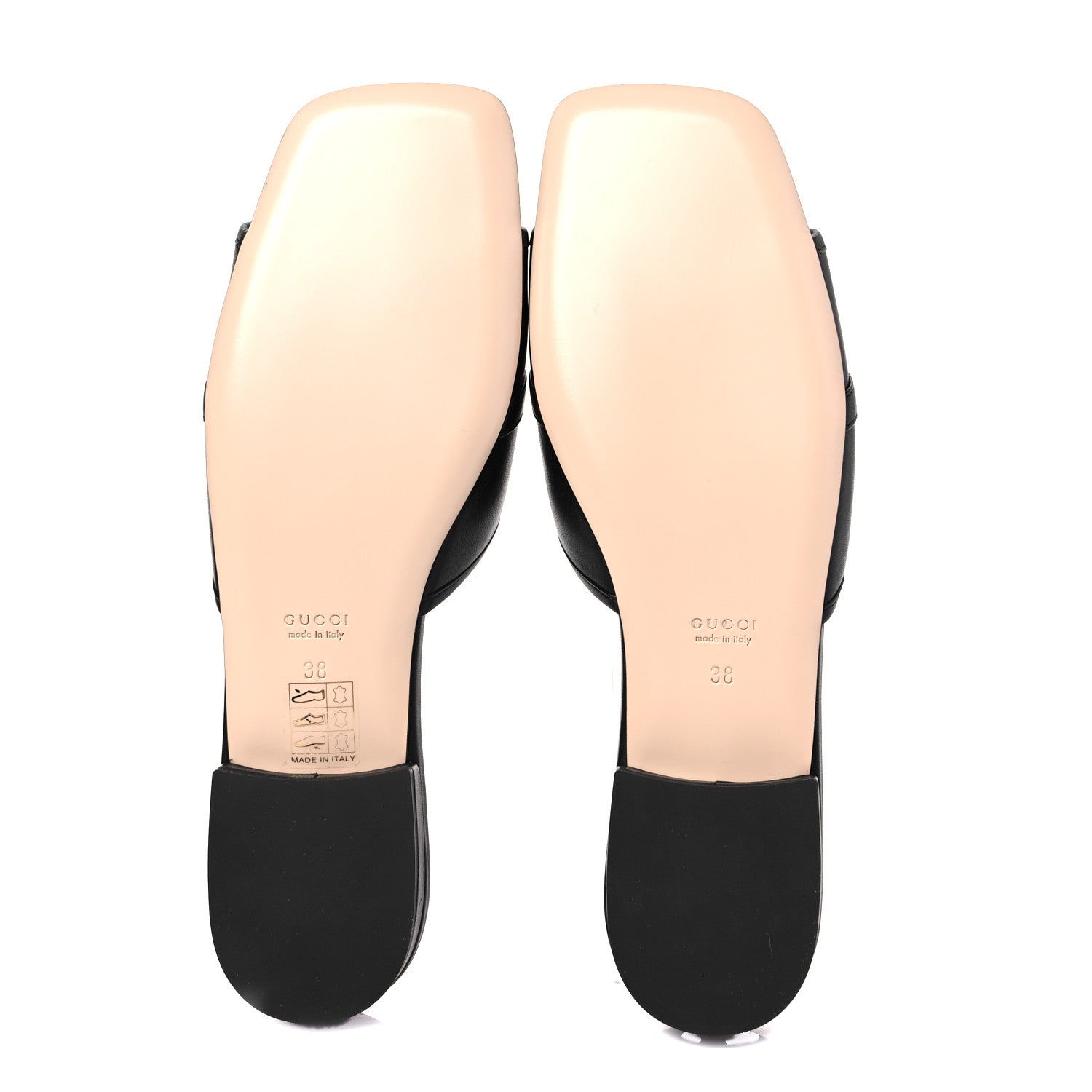 Gucci Nappa Horsebit Flat Slide Sandals 38 Black 5 of 8