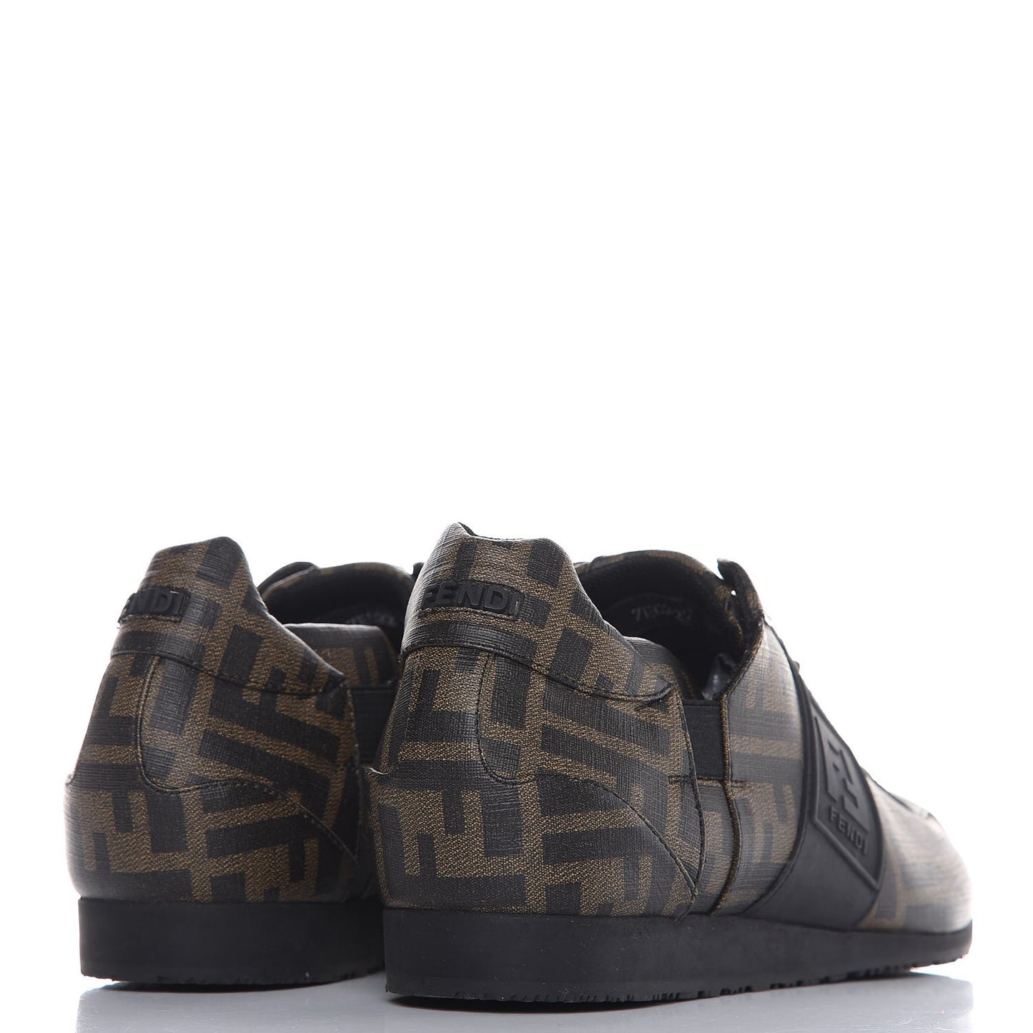 Coated Canvas FF Mens Low Top Sneakers 8.5 Tobacco