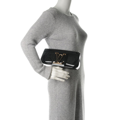 Louis Vuitton Patent Sobe Clutch Blue Infini 2 of 8