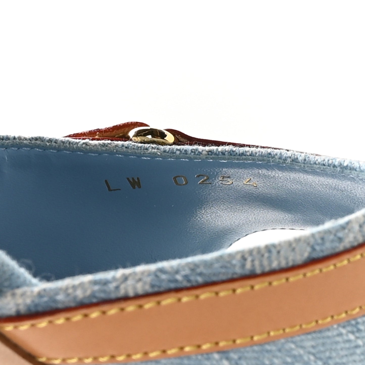 Monogram Denim 6AM Mules 38 Light Blue