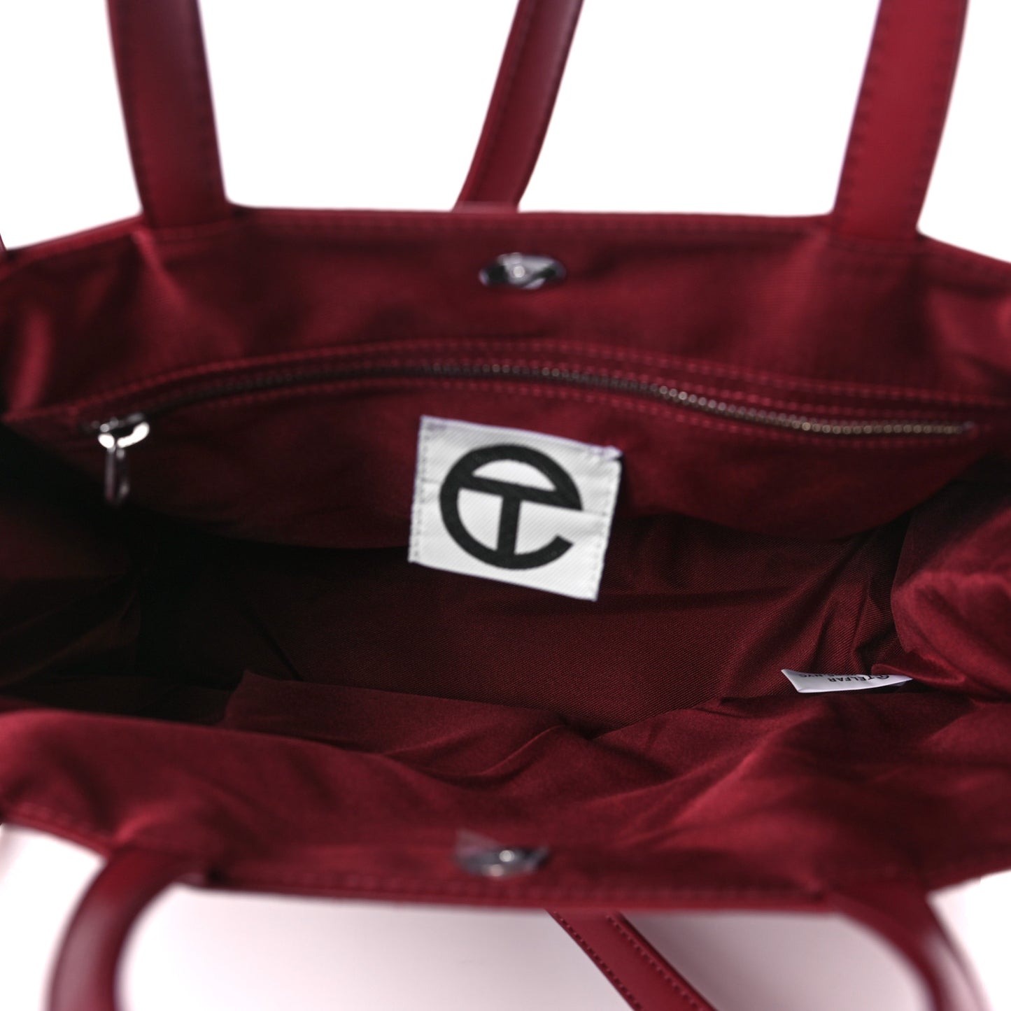 Vegan Leather Medium Shopping Bag Oxblood