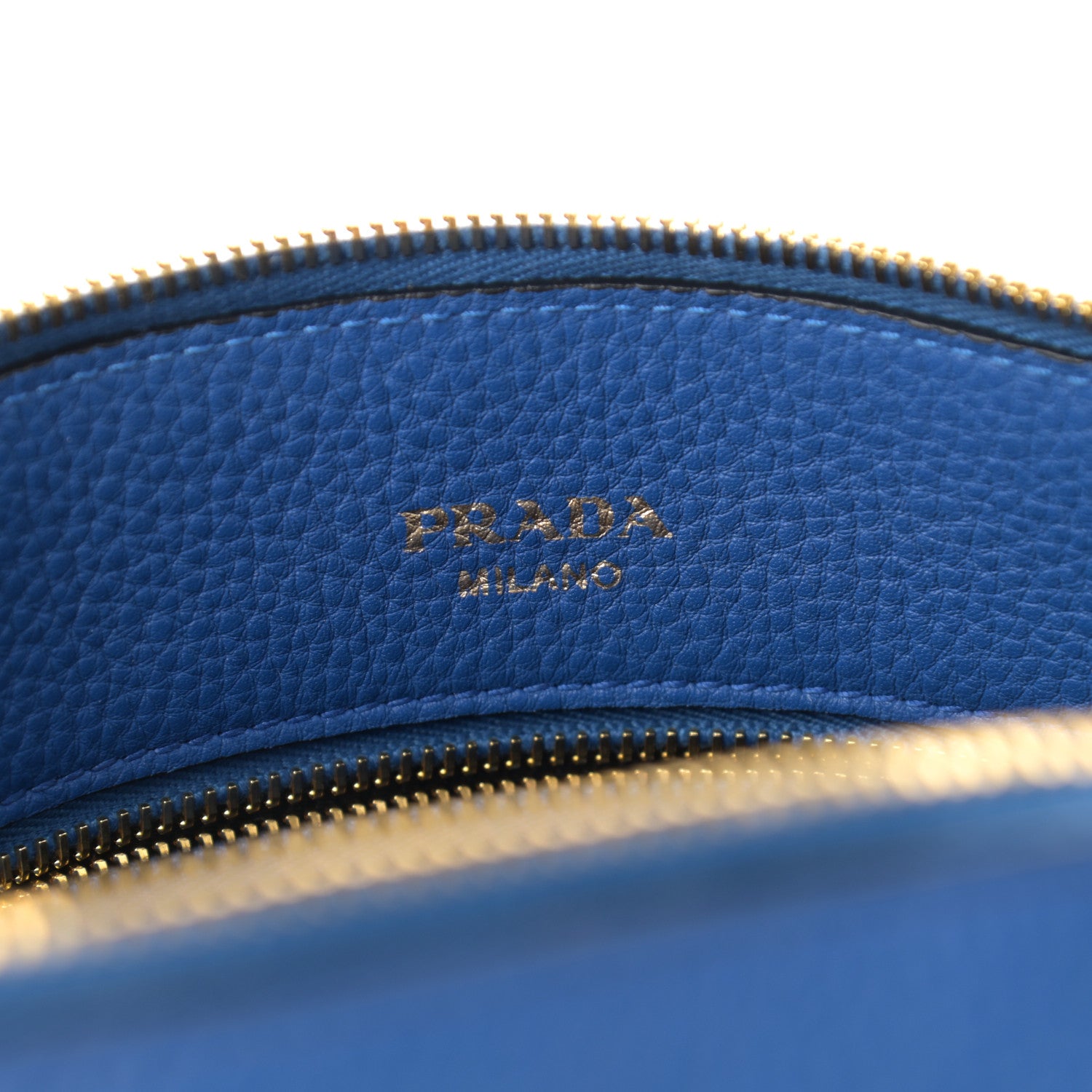 Prada Vitello Daino Tote Azzurro 8 of 11