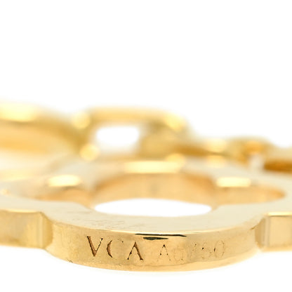 Van Cleef & Arpels 18K Yellow Gold 3 Motifs Byzantine Alhambra Bracelet 6 of 6