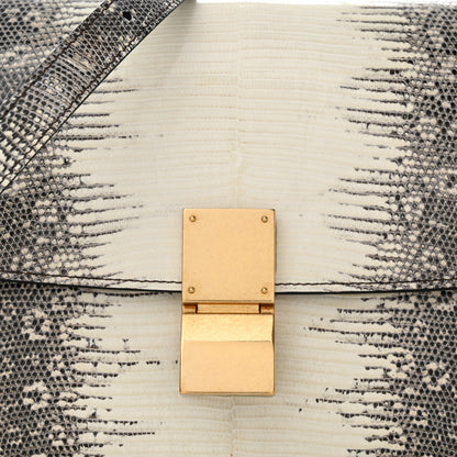 Celine Lizard Medium Classic Box Flap Bag Natural 7 of 9