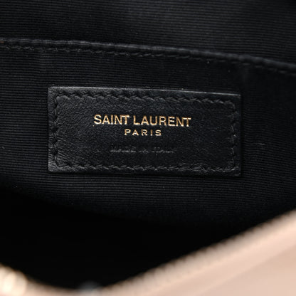 Saint Laurent Calfskin Matelasse Monogram Lou Camera Bag Dark Latte 6 of 14