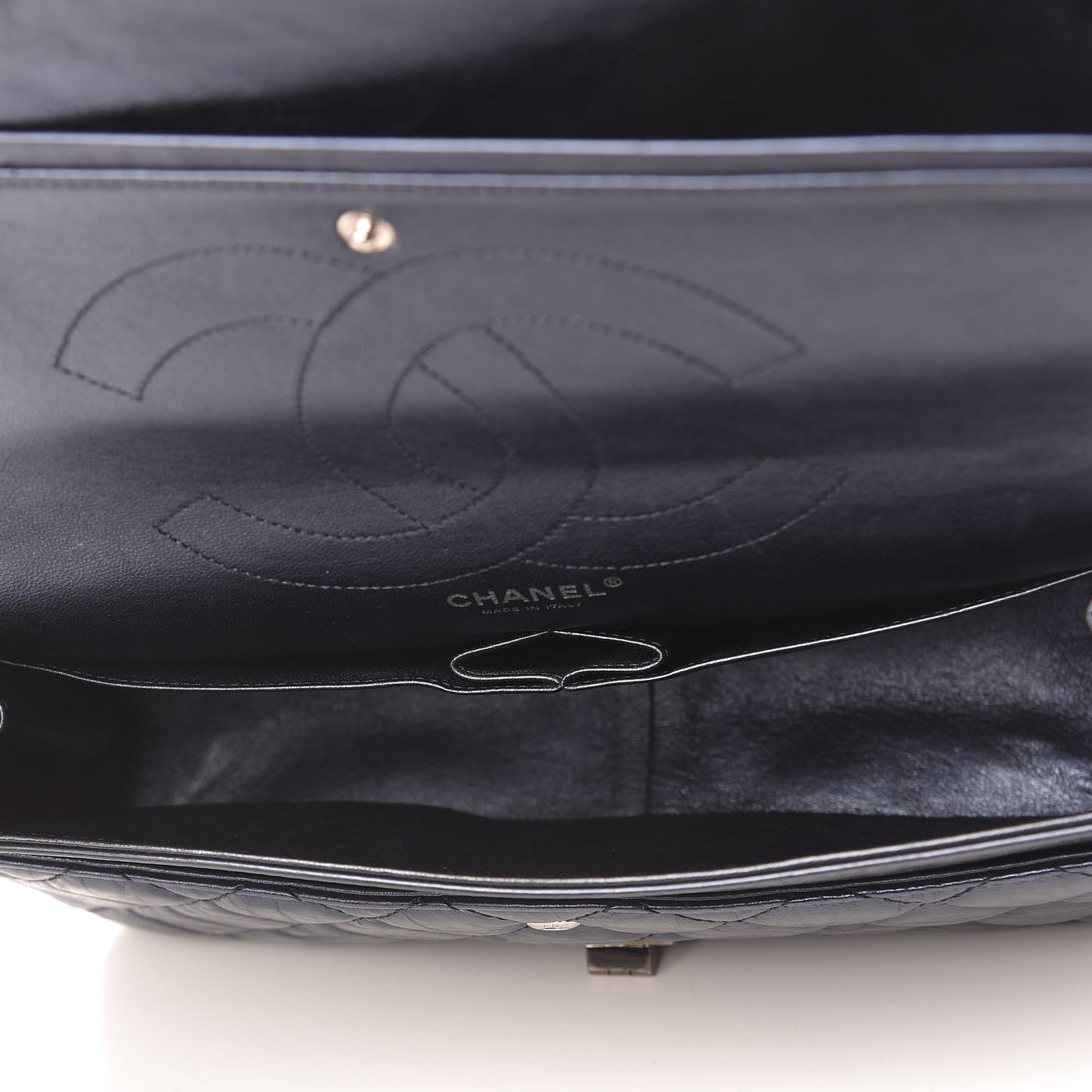 Metallic Aged Calfskin Quilted 2.55 Reissue 227 Flap Blue