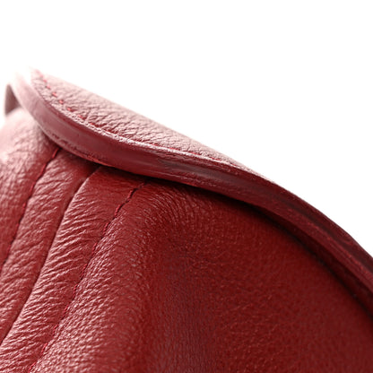 Delvaux Grained Calfskin Le Pin Tote Red 13 of 16