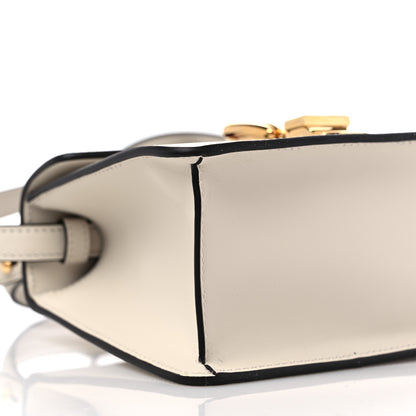 Gucci Calfskin Mini Sylvie Top Handle Bag White 10 of 11