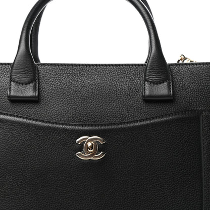 Chanel Grained Calfskin Small Neo Executive Shopper Tote Black 10 of 10