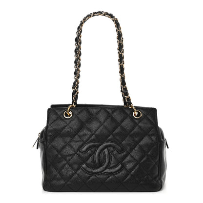Chanel Caviar Quilted Petit Timeless Tote PTT Black 1 of 9