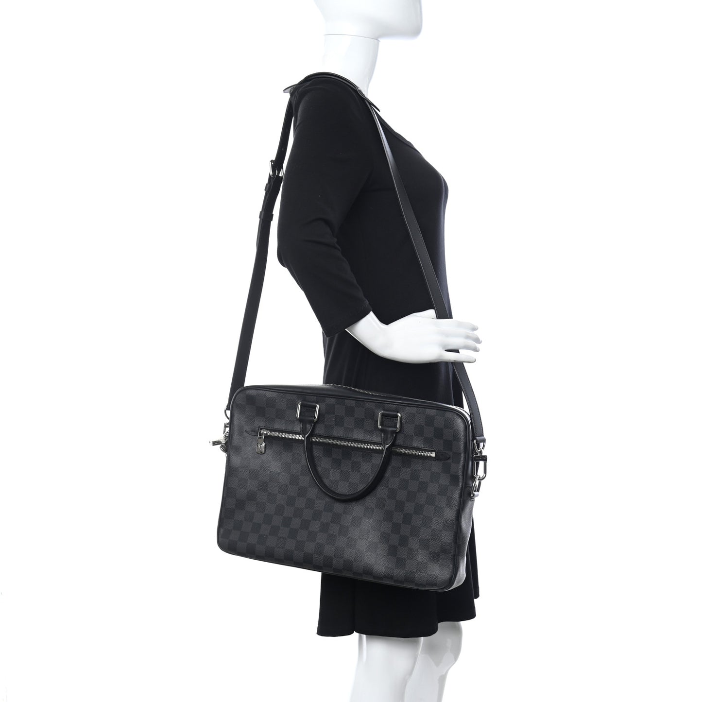 Damier Graphite Porte-Documents Business MM